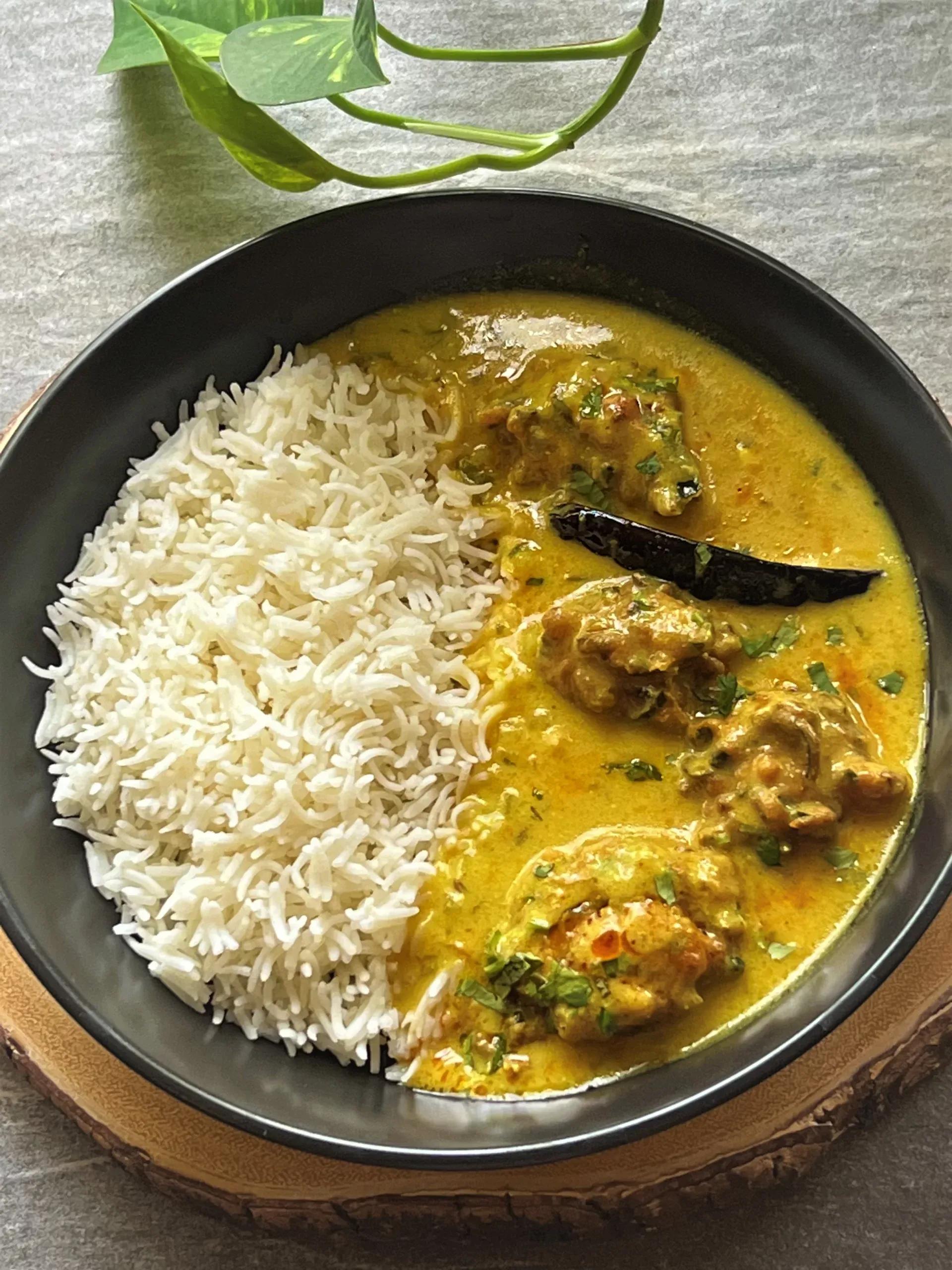 Kadhi Pakora With Chawal