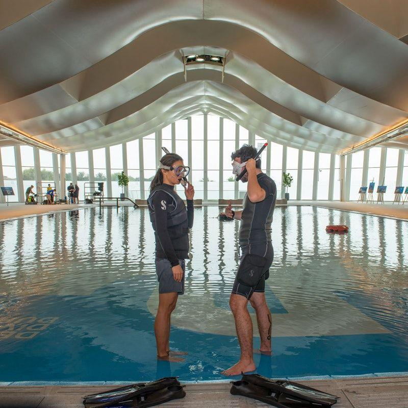 Snorkeling at Deep Dive Dubai