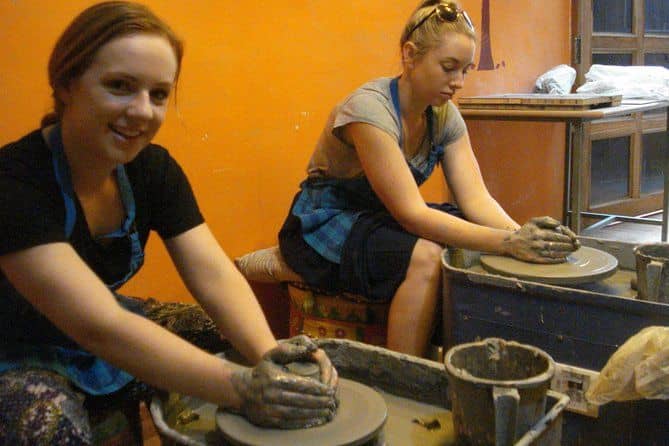 Wheel pottery workshop