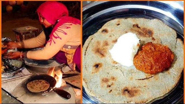 Bajra ki Roti with Lehsun Chutney